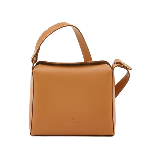 IL BISONTE Magio Shoulder Bag In Leather Color Natural