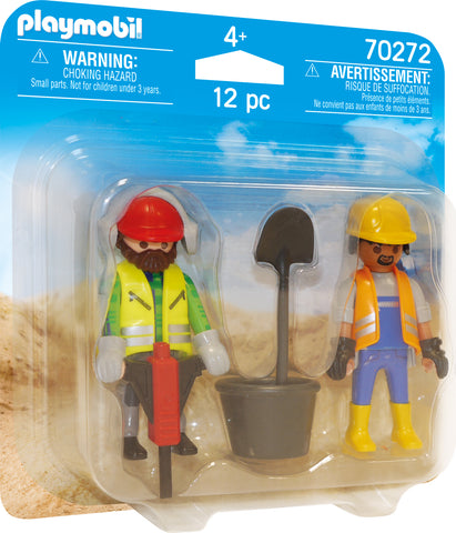 Playmobil DuoPack Construction Workers 70272