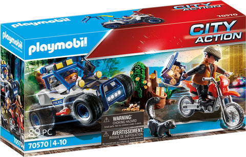 Playmobil Police Off-Road Car with Jewel Thief 70570
