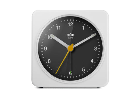 Braun Classic Analogue Alarm Clock BC03WB