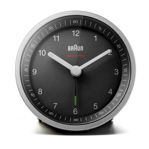 Braun Classic Radio Controlled Analogue Alarm Clock BC07SB-DCF