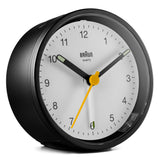 Braun Classic Analogue Alarm Clock BC12BW