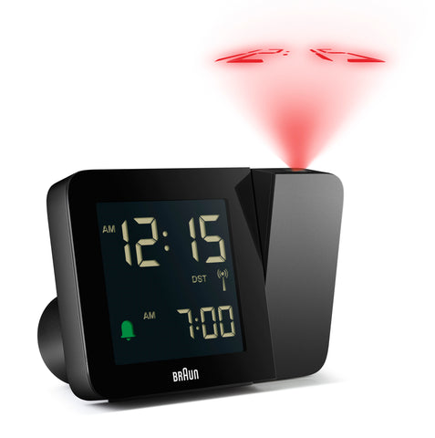 Braun Digital Radio Controlled Projection Alarm Clock BC15B-DCF