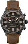 Timex Waterbury Traditional Chronograph 42mm Leather Strap Watch TW2P64800