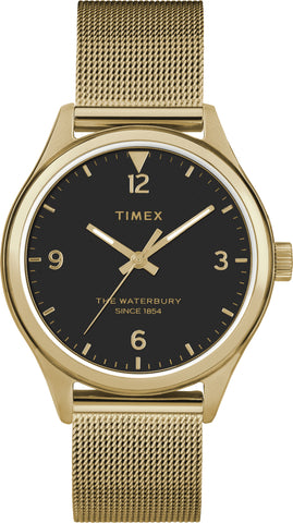 Timex Waterbury Traditional 34mm Stainless Steel Mesh Band Watch TW2T36400