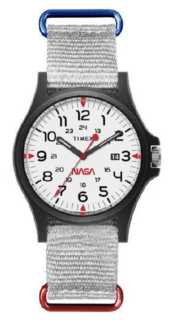 Timex Acadia 40mm Fabric Strap Watch Featuring NASA Logo on Dial TW2T92700