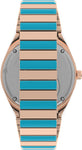 Q Timex Malibu 36mm Stainless Steel Expansion Band Watch TW2U81500