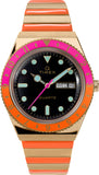 Q Timex Malibu 36mm Stainless Steel Expansion Band Watch TW2U81600