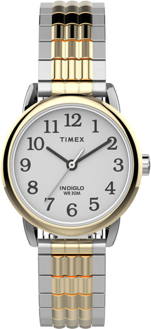 Timex Easy Reader® 25mm Stainless Steel Expansion Band Watch with Perfect Fit TW2V05900