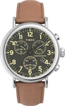 Timex Standard Chronograph 41mm Leather Strap Watch TW2V27500