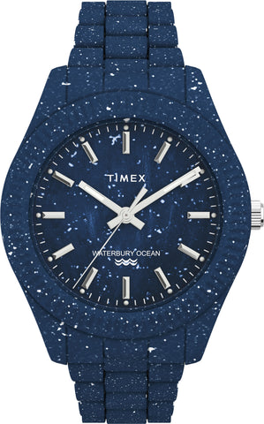 Timex Waterbury Ocean 42mm Recycled Plastic Bracelet Watch TW2V37400