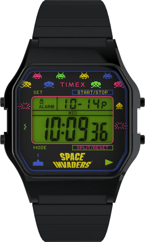 Timex T80 x SPACE INVADERS 34mm Expansion Band Watch TW2V39900
