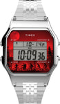 Timex T80 x Stranger Things 34mm Stainless Steel Bracelet Watch TW2V50900
